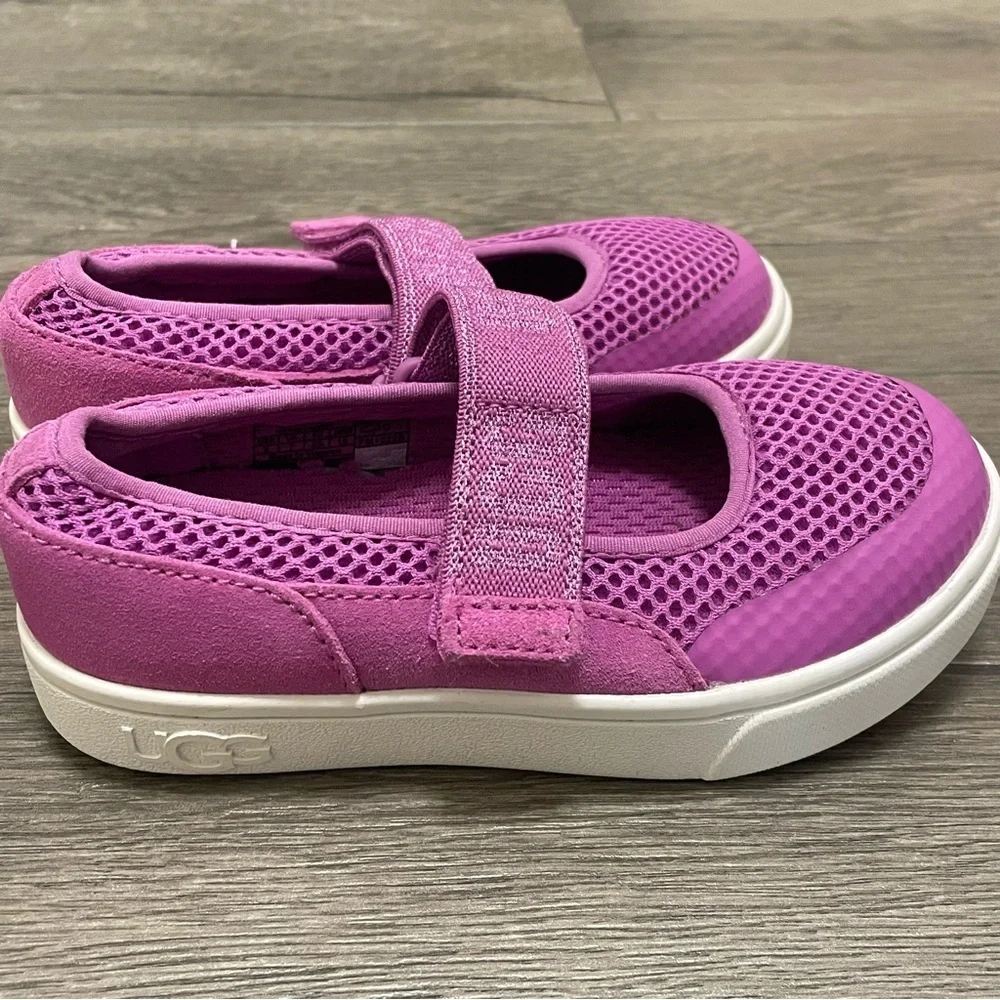 UGG Rennon Skimmer Toddler Girl Mesh Sneakers Purple Sz 8 NEW without Box